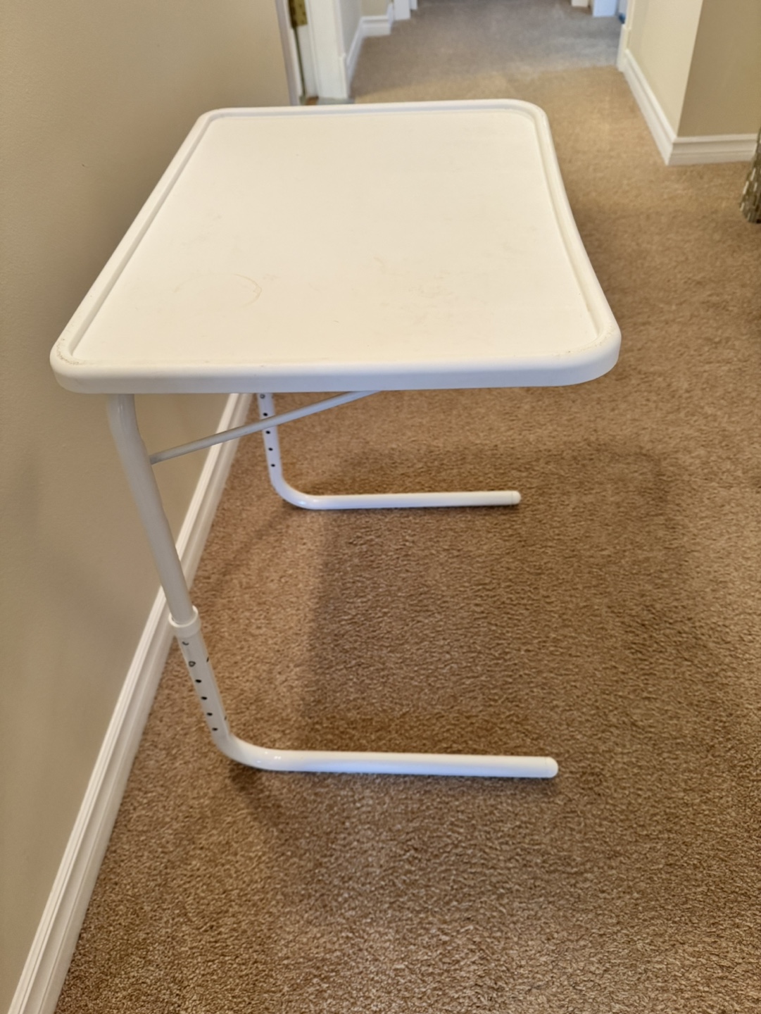 White Folding TV Tray Table - photo 2