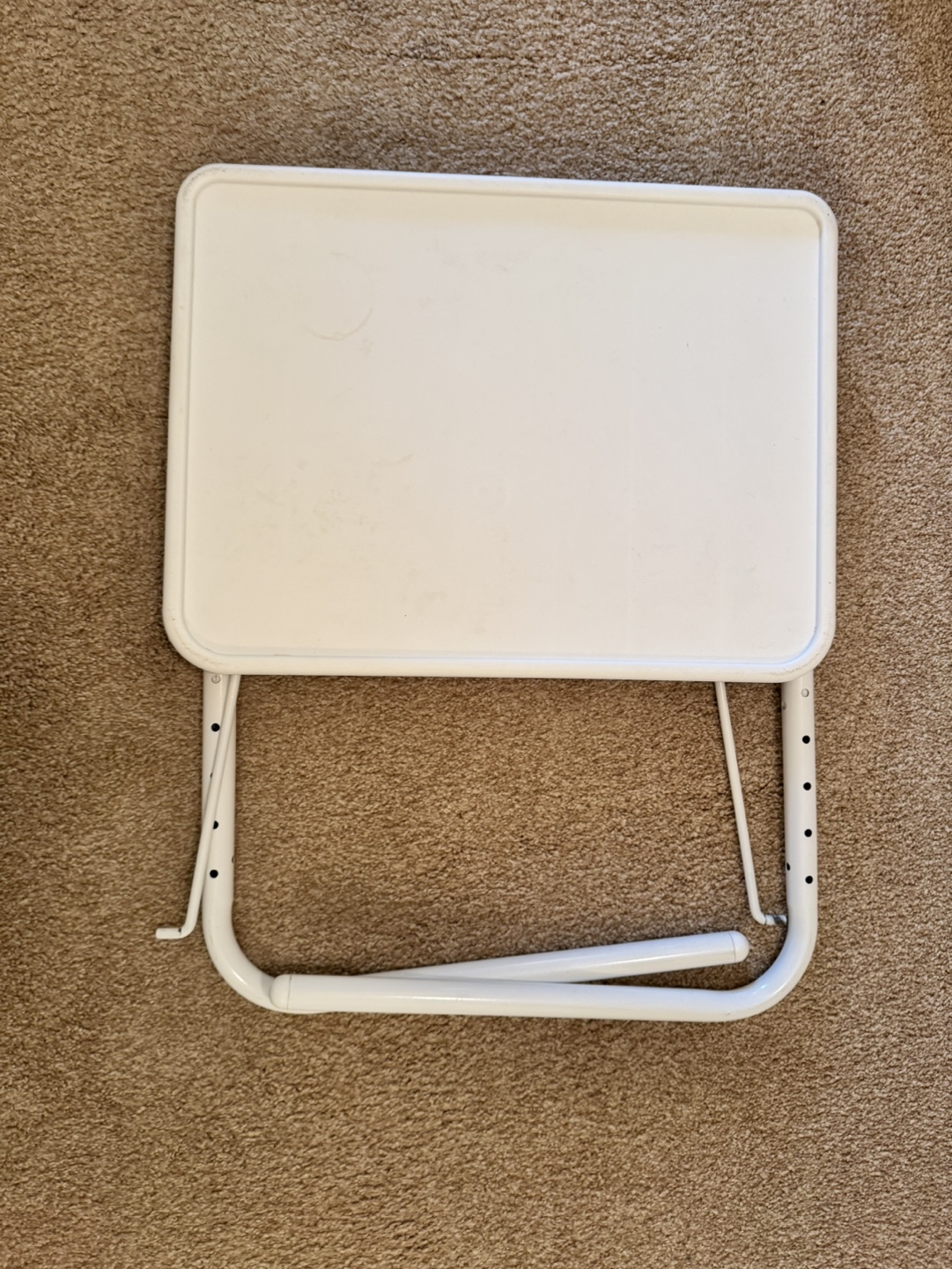 White Folding TV Tray Table - photo 4