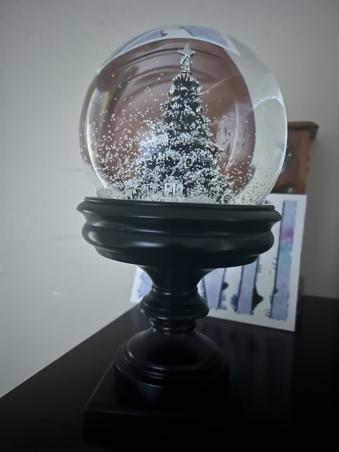 Snow Globe with Christmas Tree