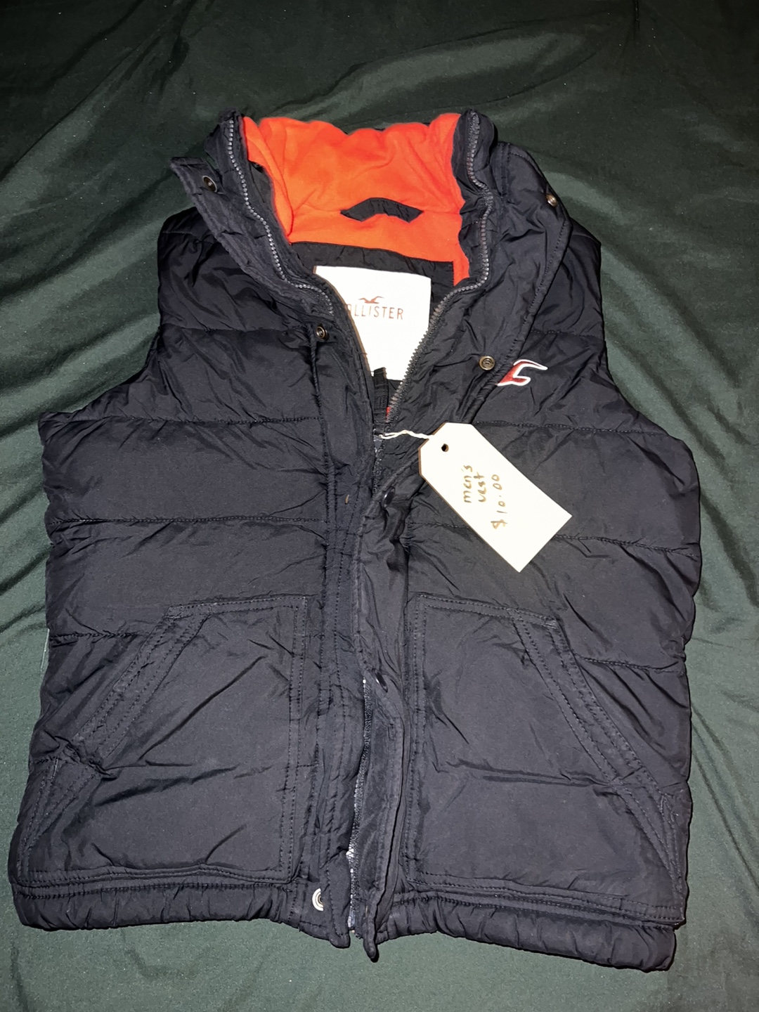 Hollister Black Puffer Vest