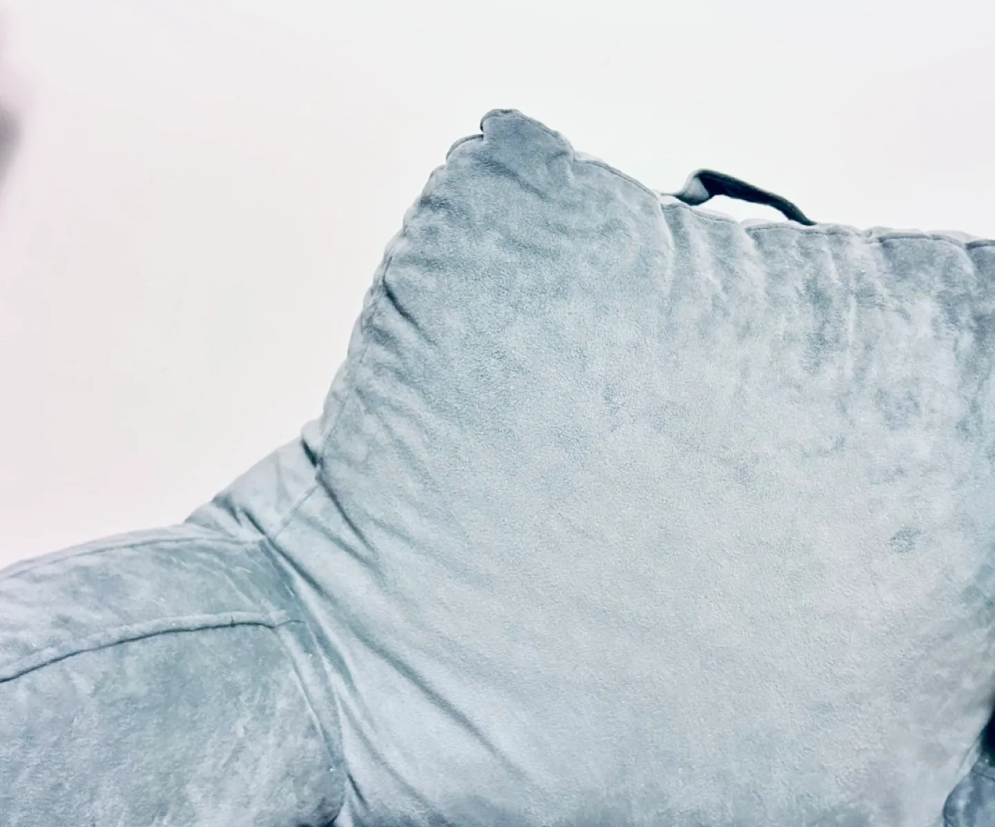 🍓NEW! Luxury Solid Velvet Lounge Cushion w/pockets Back Support image indicator(6)