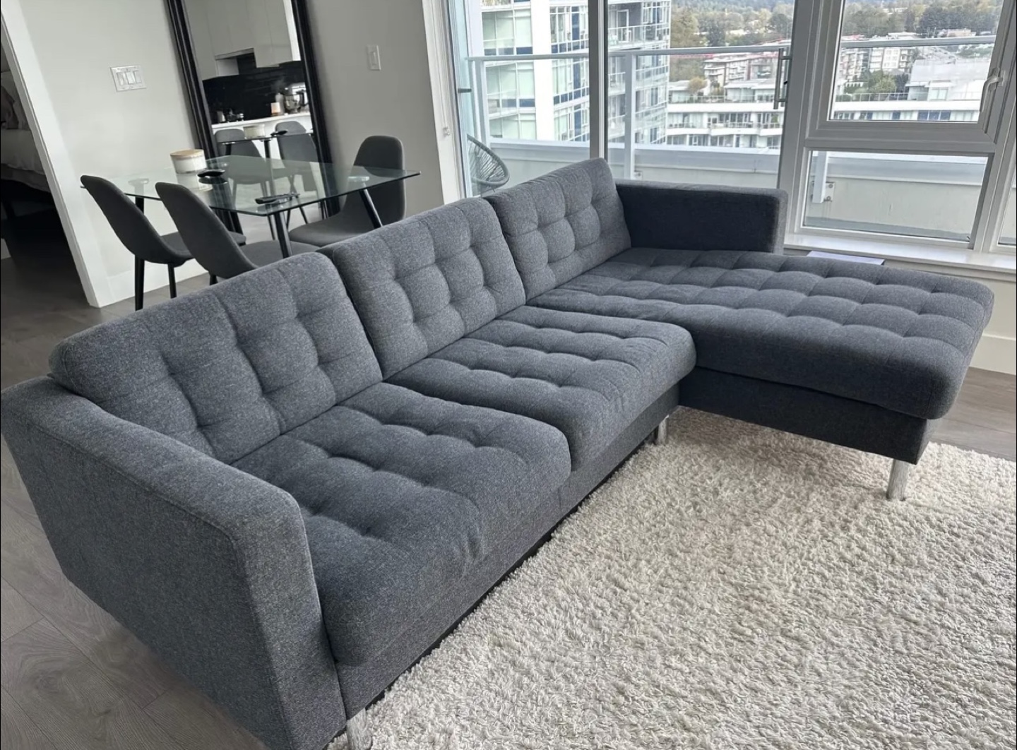 IKEA MORABO Loveseat with Chaise