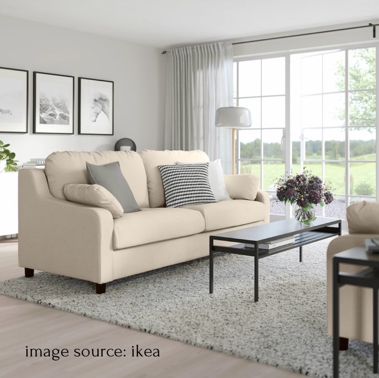 IKEA Vinliden 3 seater sofa - photo 2