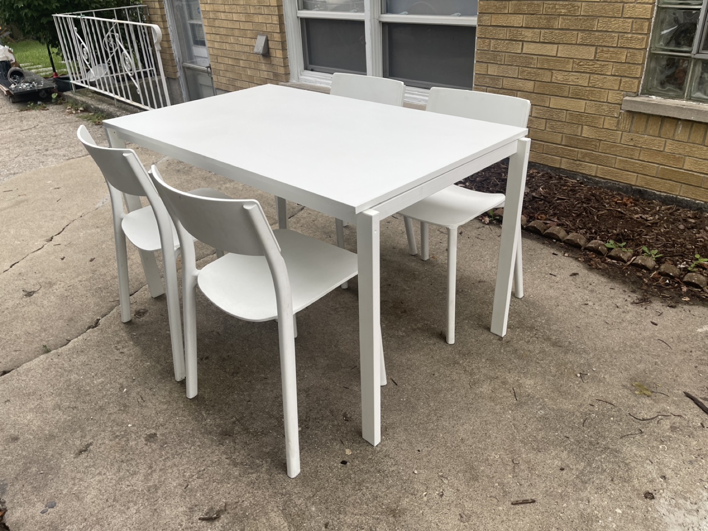 IKEA 5-piece White Dining Set