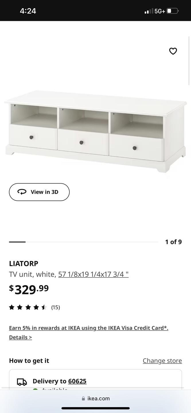 IKEA LIATORP TV Unit - photo 3