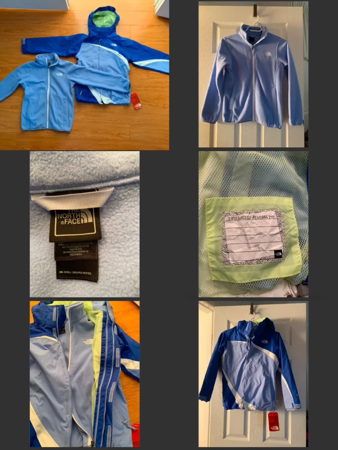 NEW North Face Unisex 2 pc Ski/ Winter Jacket and Fleece Set image indicator(2)