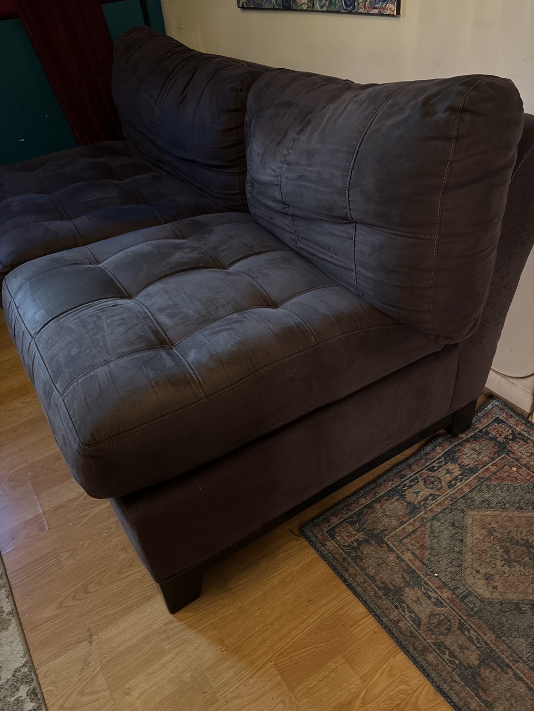 Brown Loveseat Sofa - photo 2