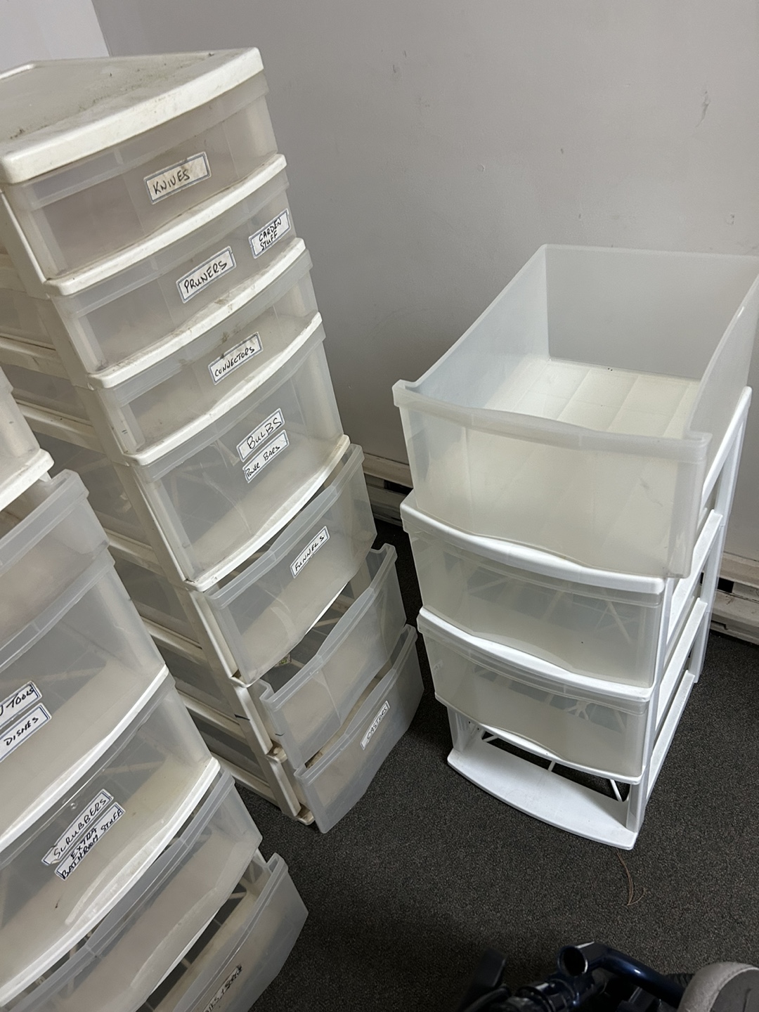 Clear Plastic Storage Drawers - photo 2