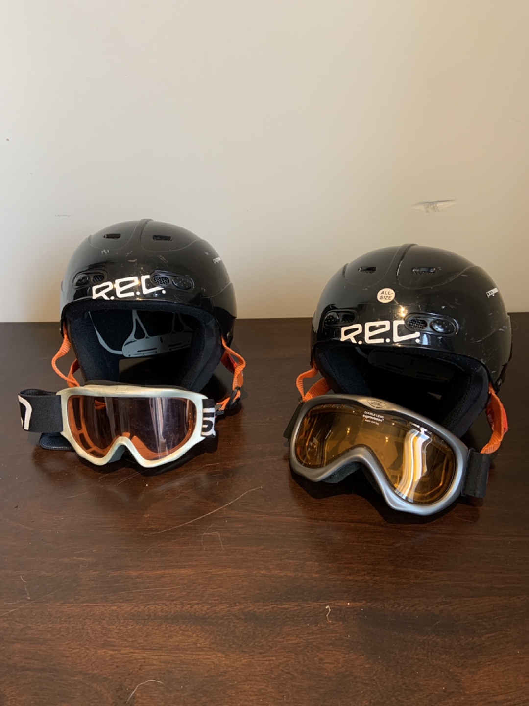 Kids Ski Set - Helmets, Goggles & Ski Poles