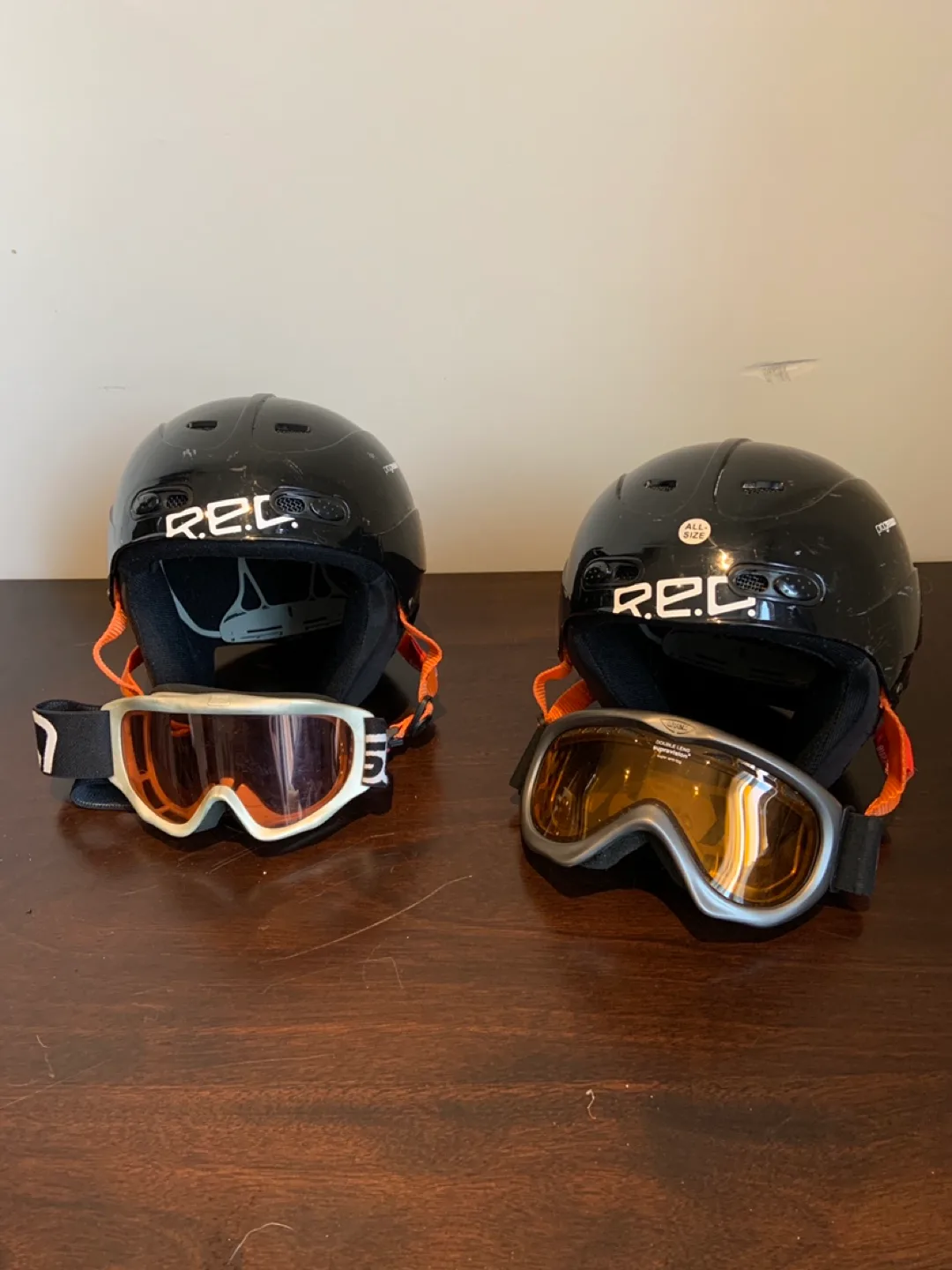 Kids Ski Set - Helmets, Goggles & Ski Poles thumbnail