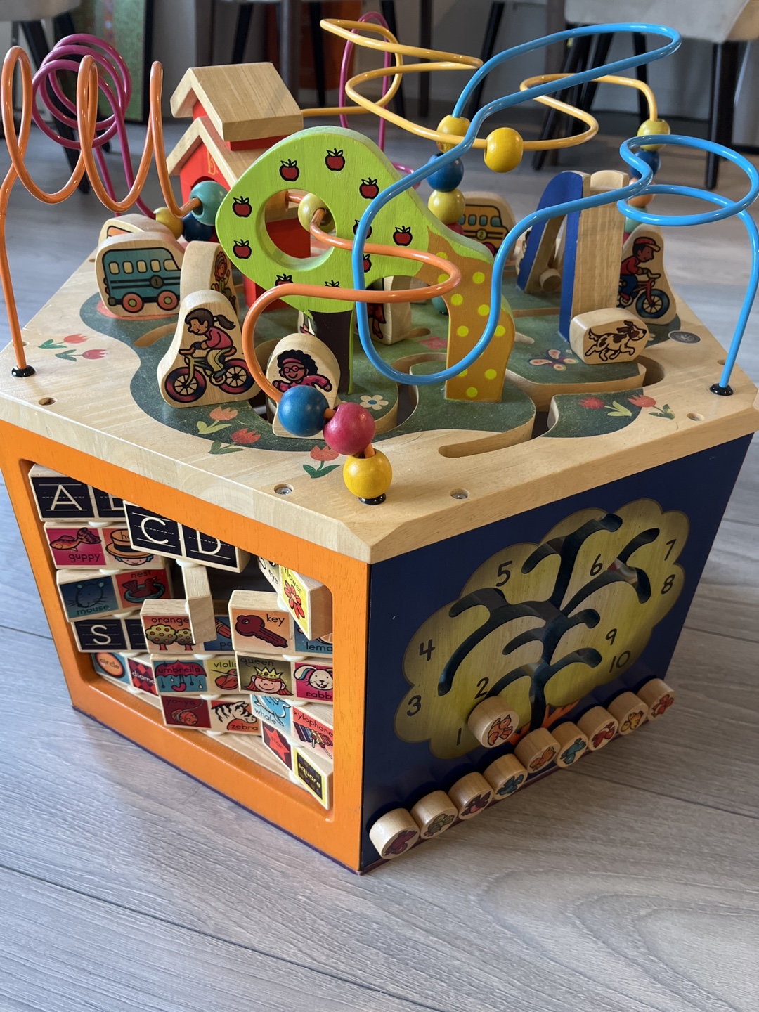 Wooden Activity Cube #Freecycle - photo 3