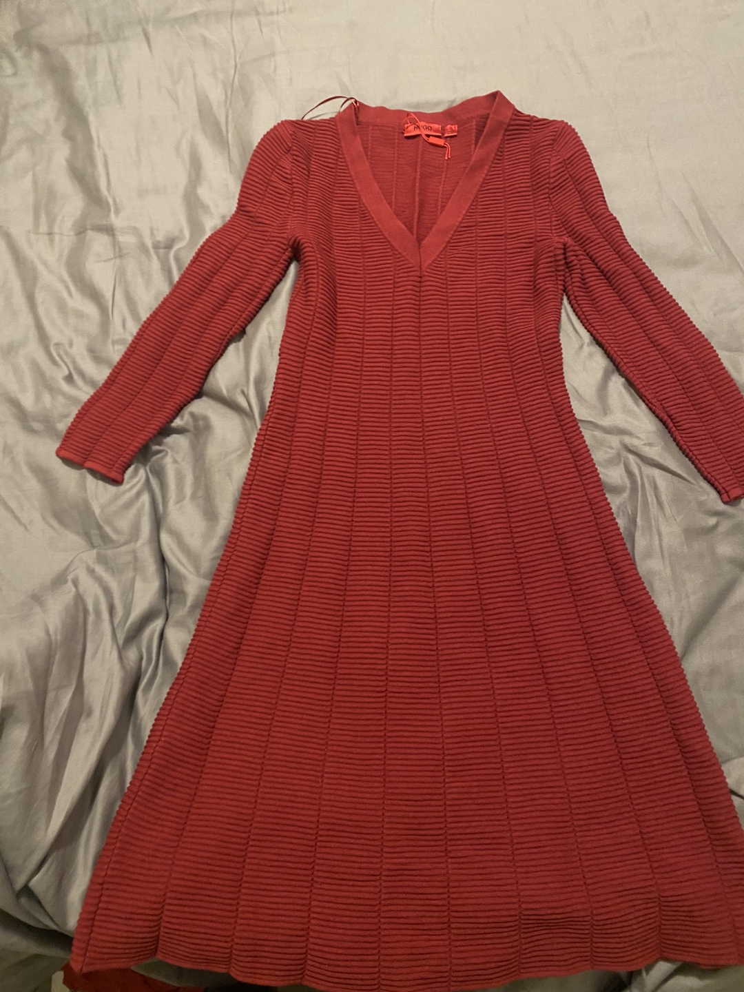 Hugo boss red dress best sale