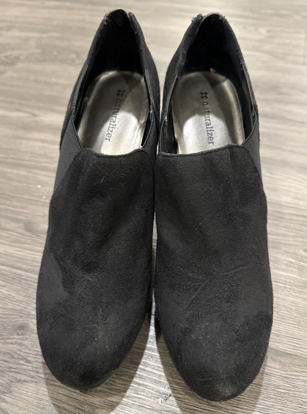 Naturalizer Black Suede Booties