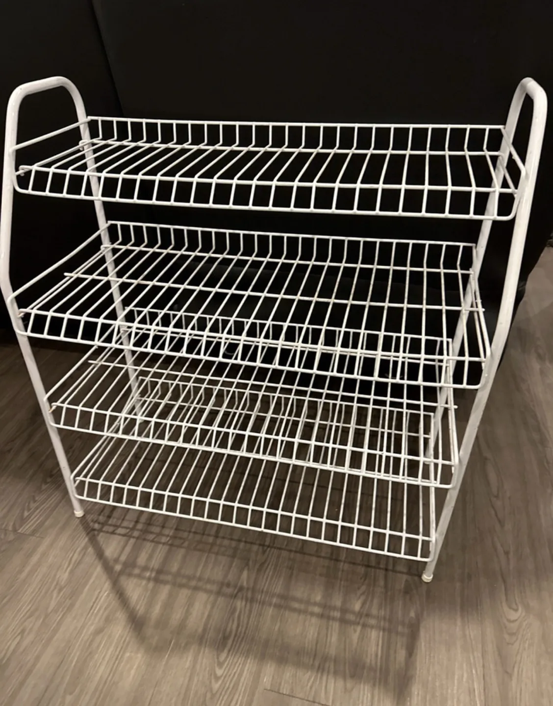 White Metal Shoe Rack image indicator(2)