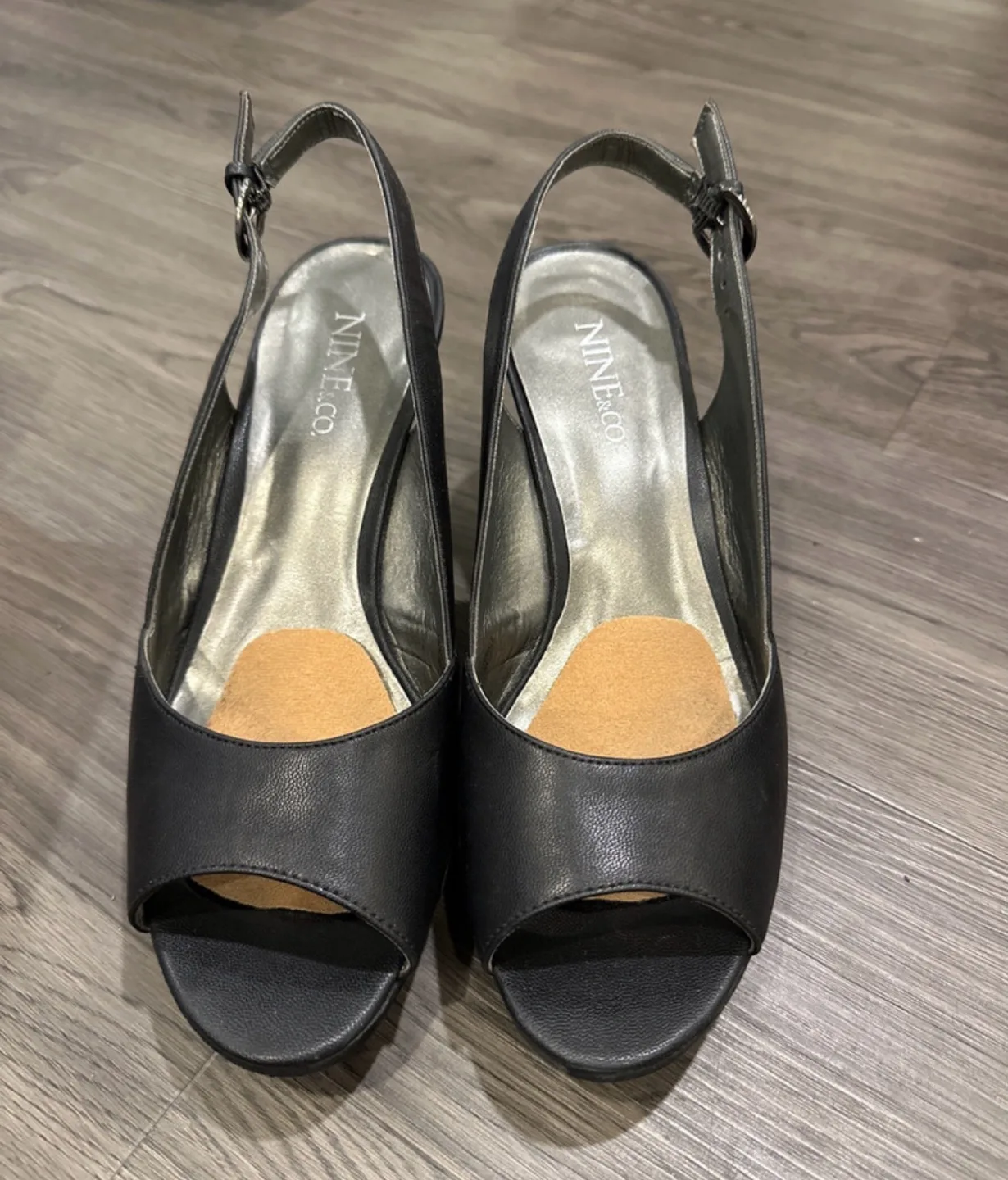 Nine West Black Platform Heels image indicator(2)