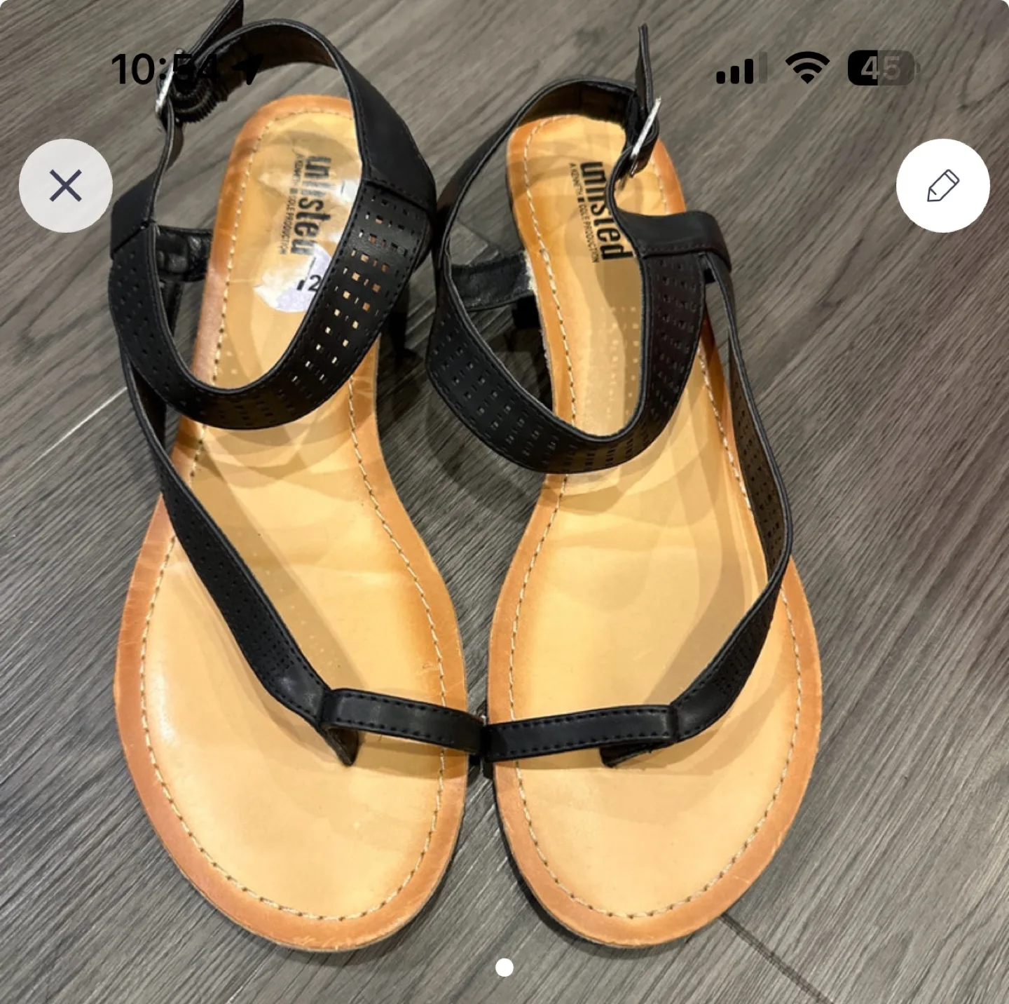 Black Unlisted Sandals image indicator(2)