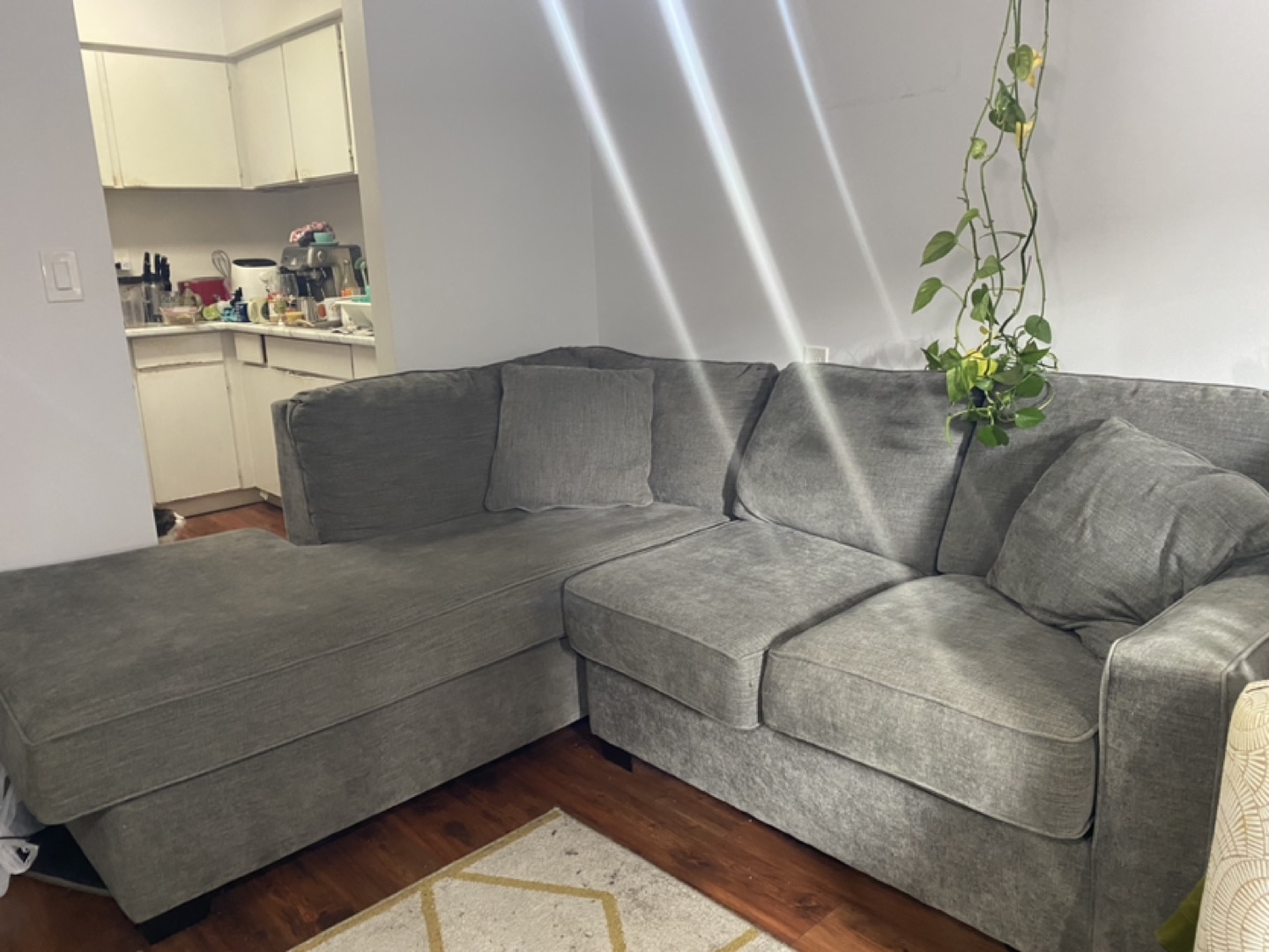 Grey Sectional Sofa L-shape