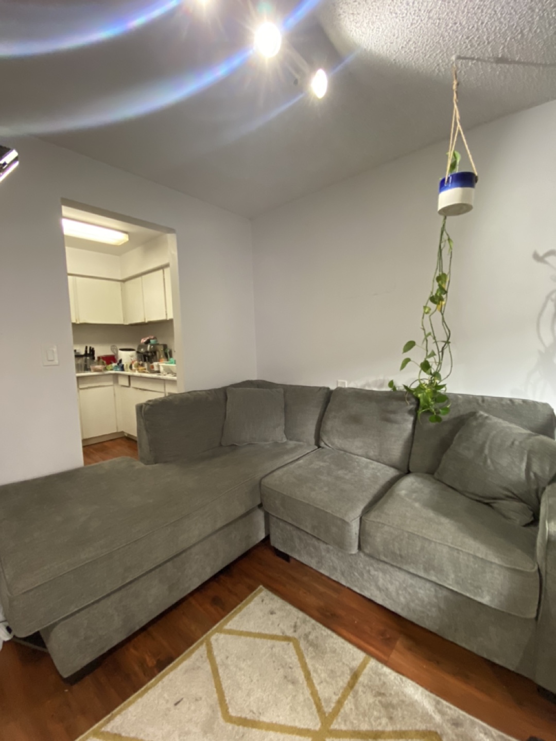 Grey Sectional Sofa L-shape - photo 5