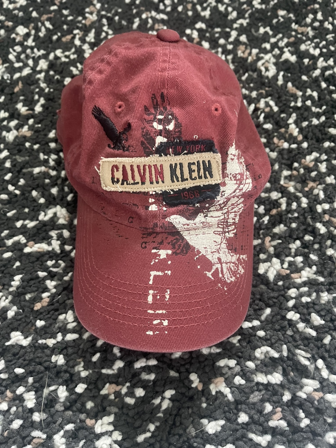 Calvin Klein Red Baseball Cap