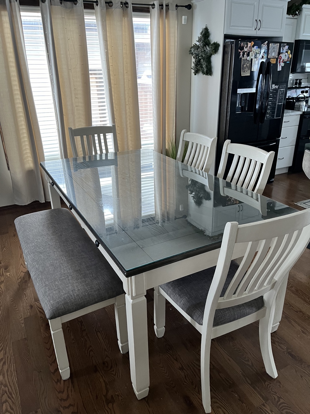 Dining Table Set with Bench - photo 2