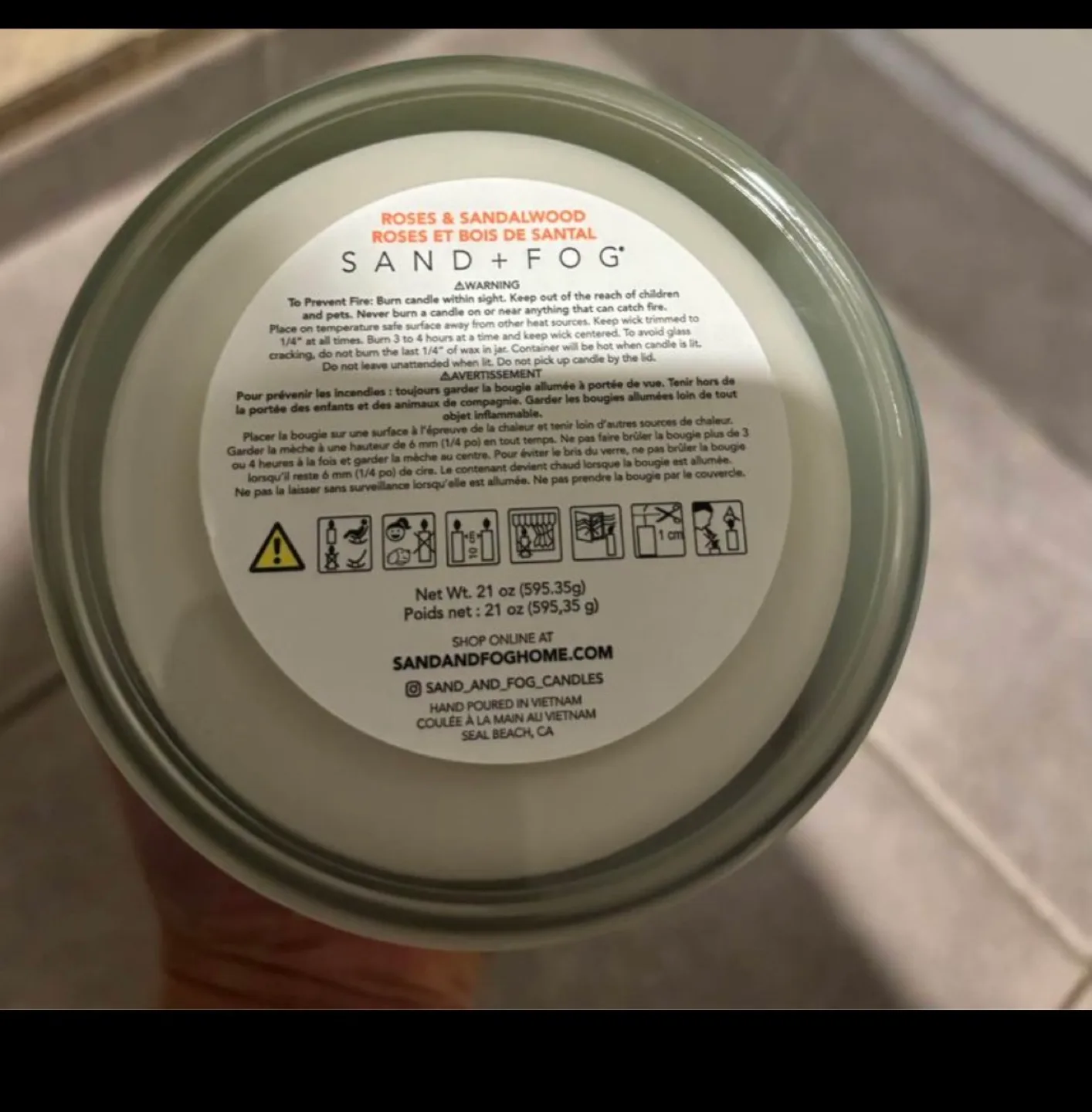 Sand + Fog Candles Roses & Sandalwood image indicator(5)