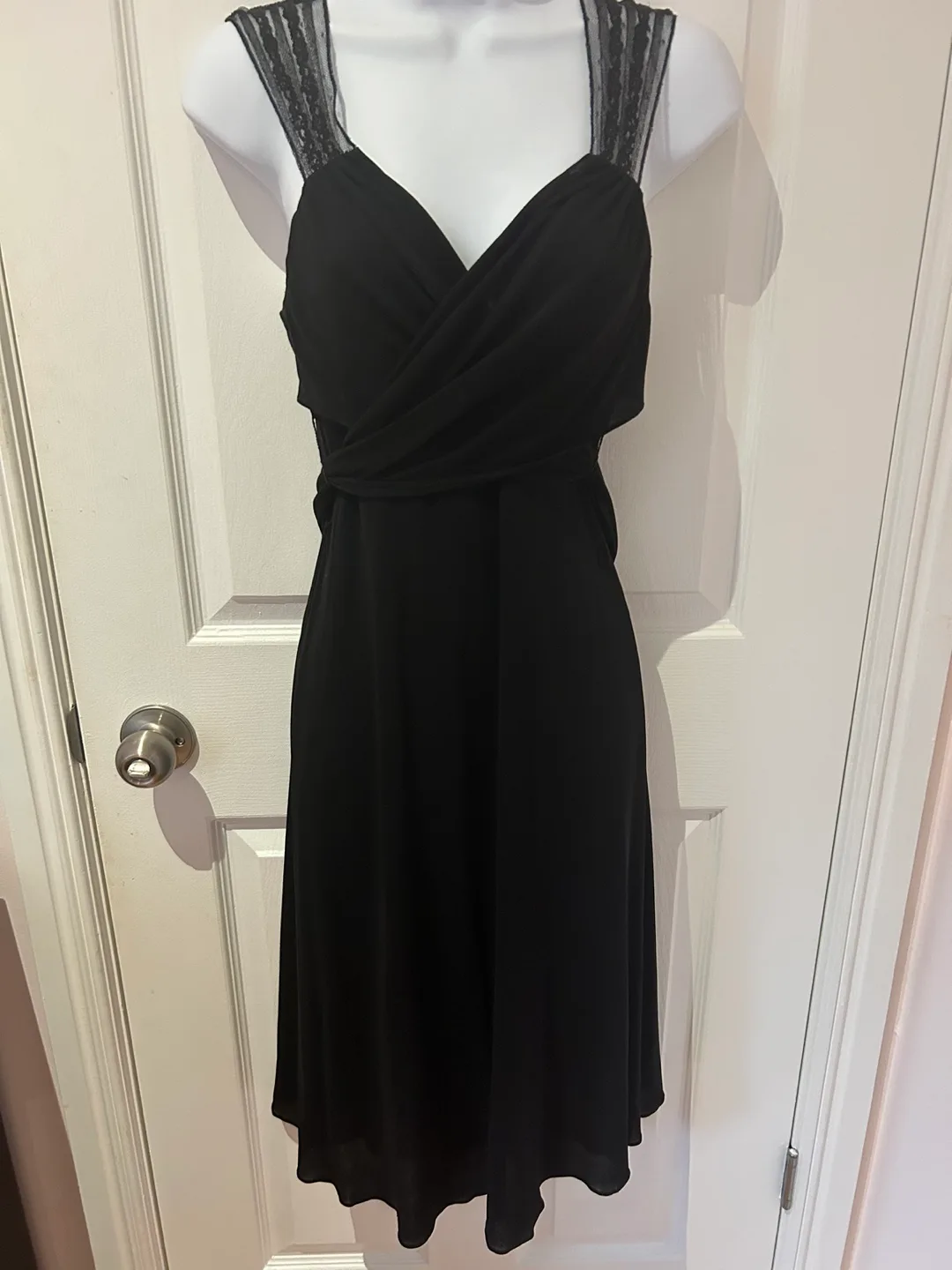 NWT BCBG Max Mara little black dress XS image indicator(4)