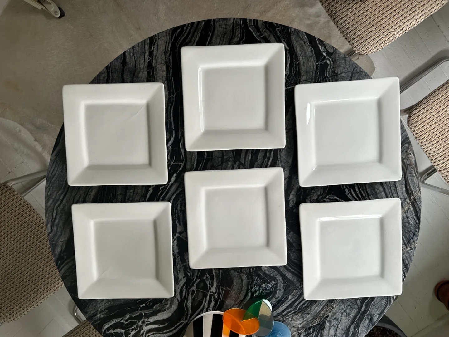 6 Square Dinner Plates #freecycle image indicator(3)