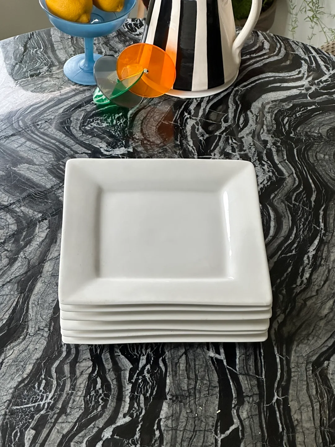6 Square Dinner Plates #freecycle image indicator(2)