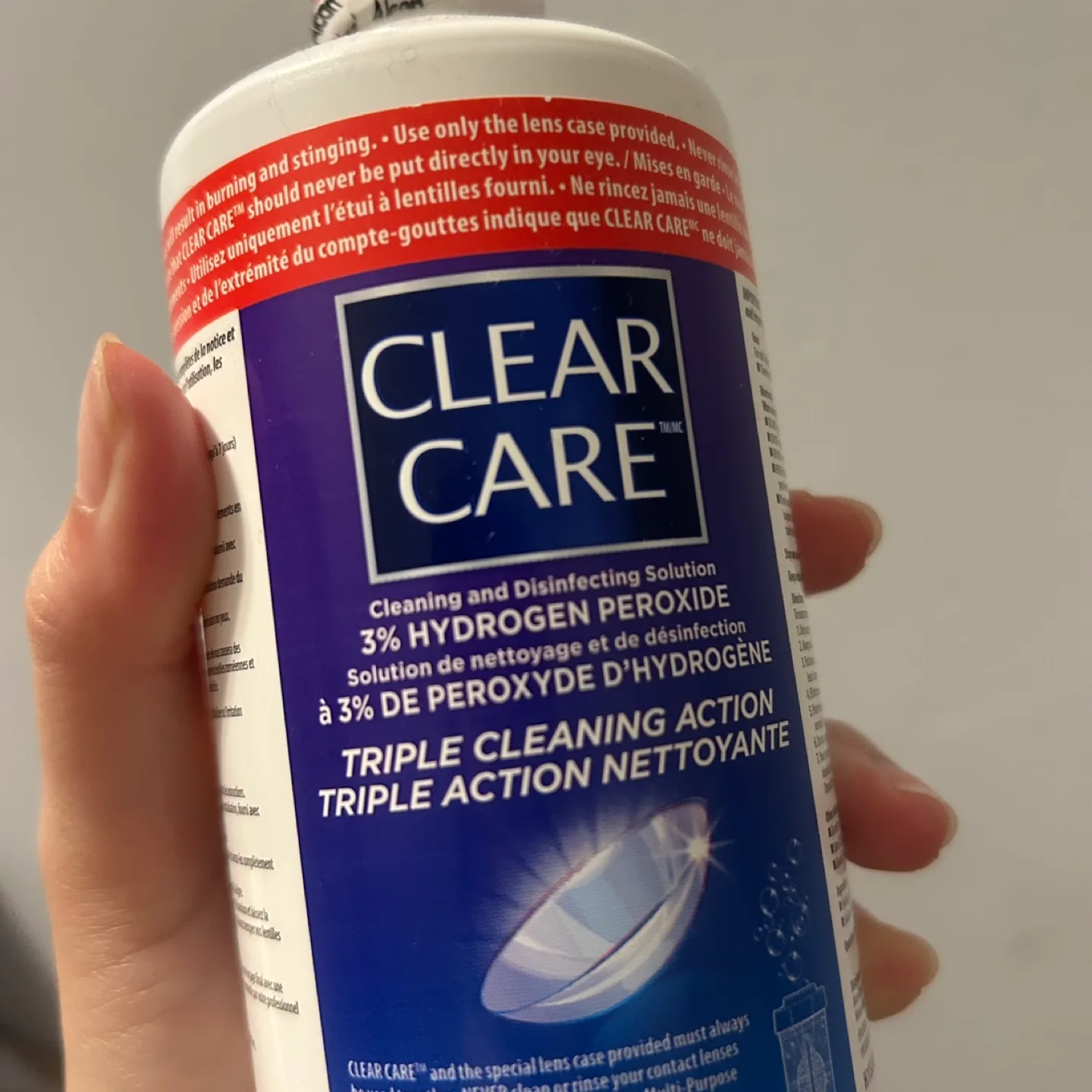 Clear care contact lenses solution thumbnail