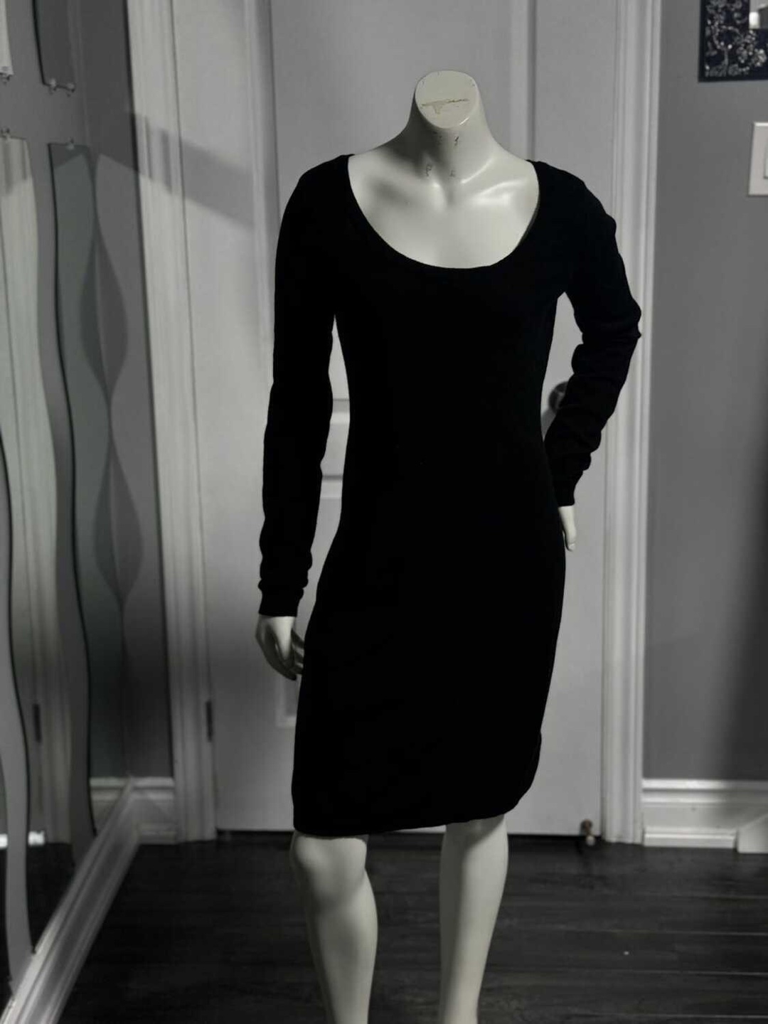 H&M BasicBasque Black Long Sleeve Dress - photo 4