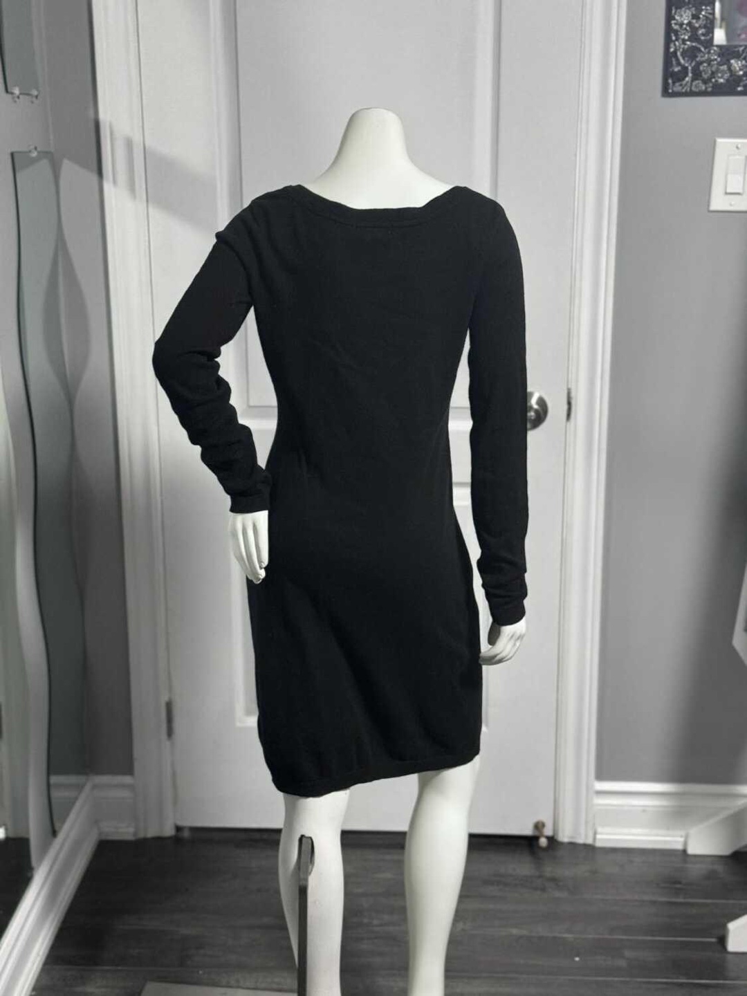 H&M BasicBasque Black Long Sleeve Dress - photo 3