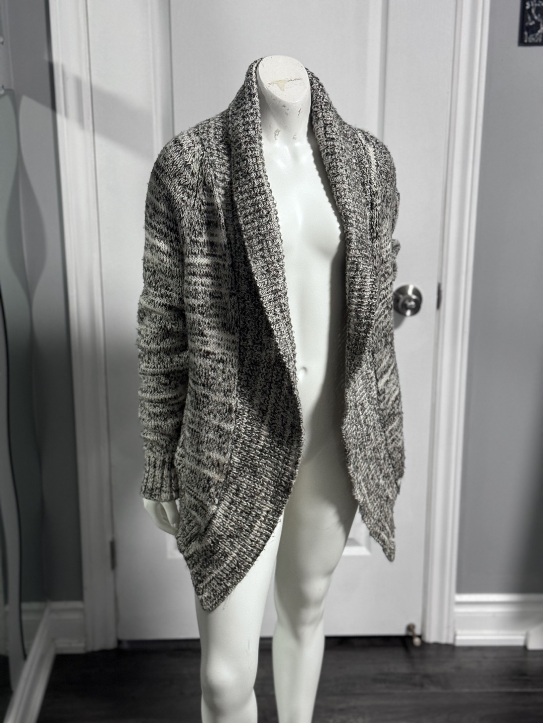 Garage Black and White Knit Cardigan (Small) - photo 2