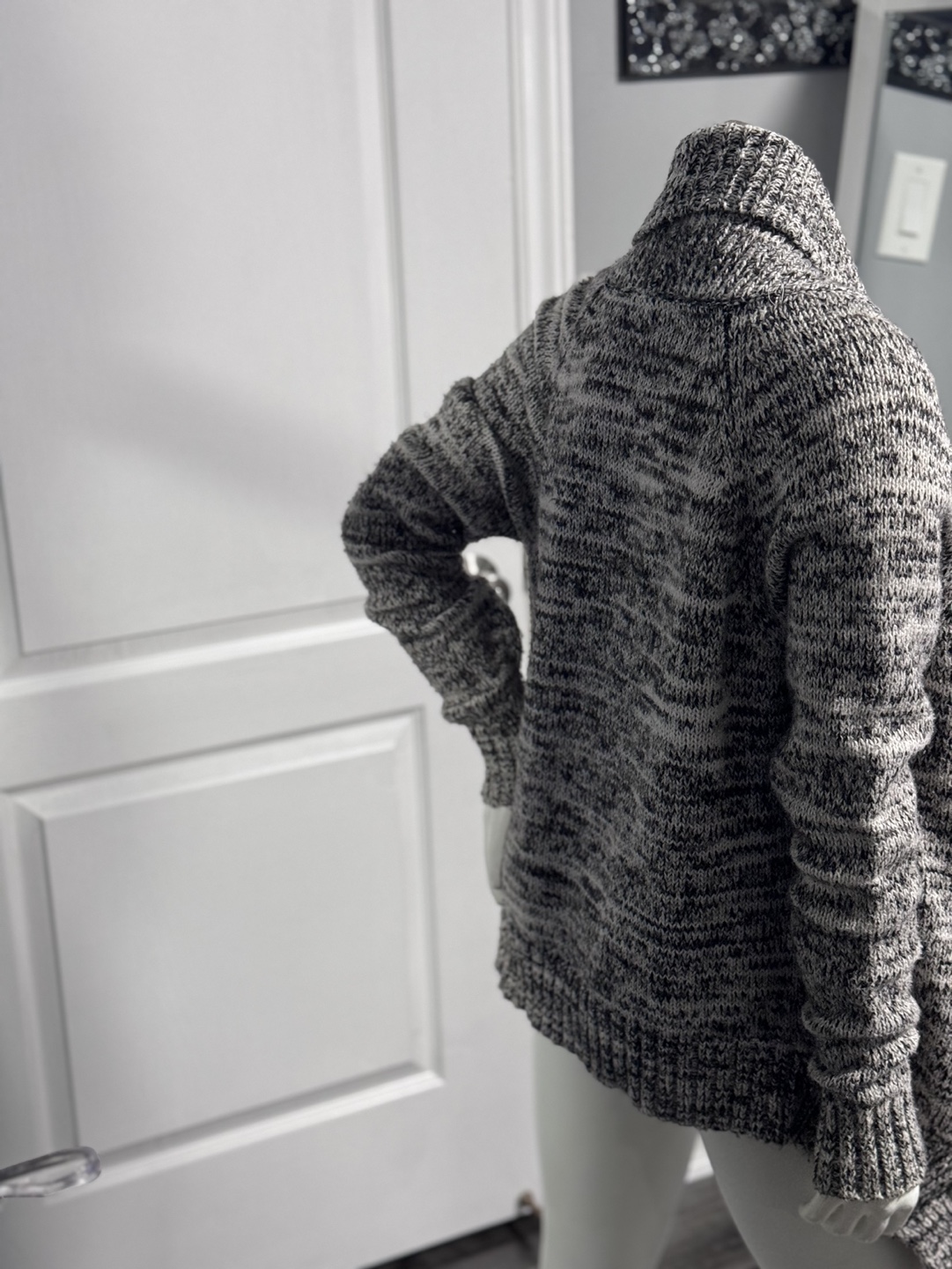 Garage Black and White Knit Cardigan (Small) - photo 4