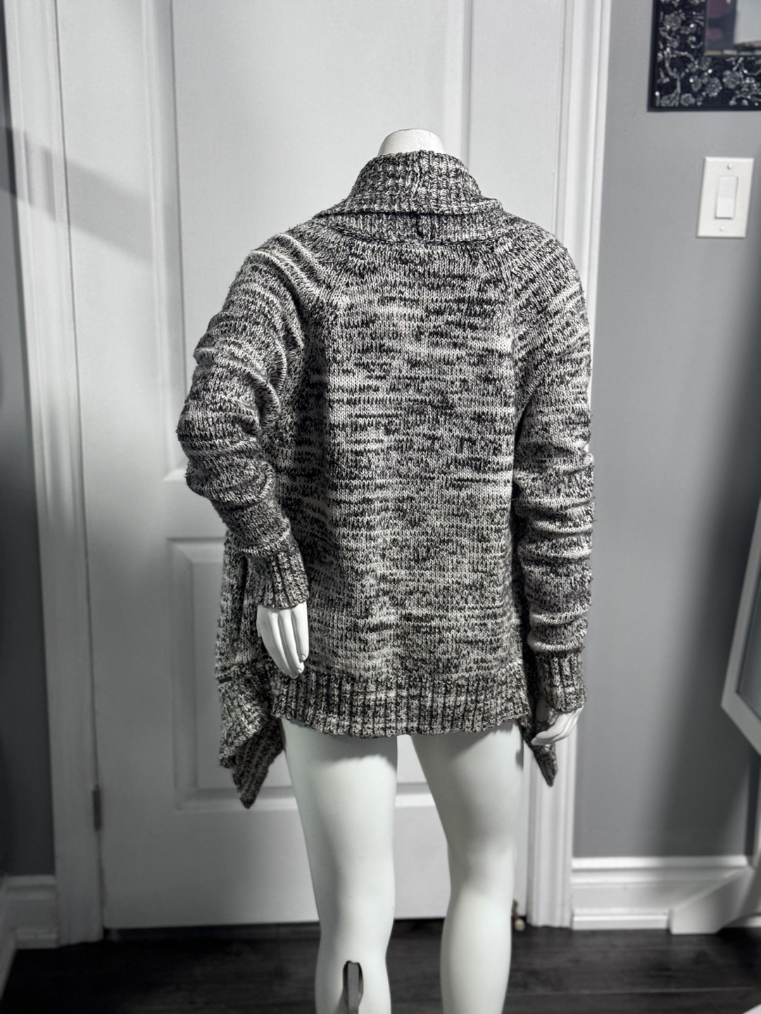 Garage Black and White Knit Cardigan (Small) - photo 3