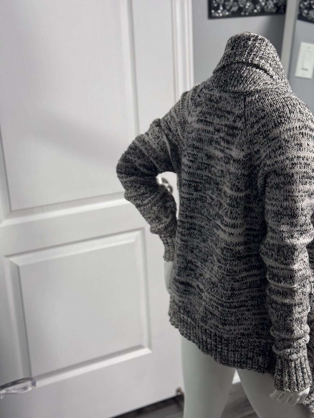 Garage Black and White Knit Cardigan (Small) - photo 5