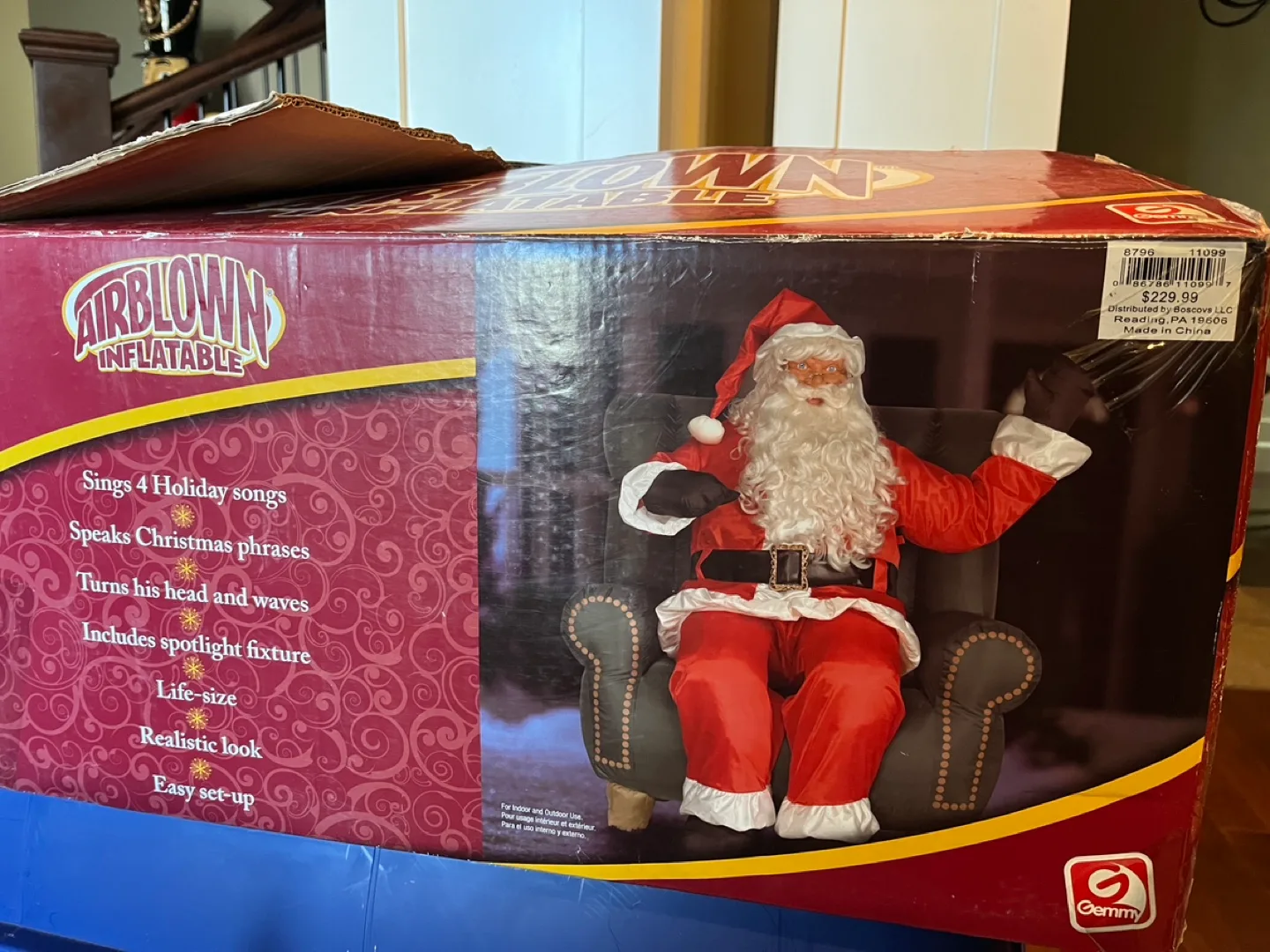 Bnib Inflatable Santa Claus in Chair image indicator(5)