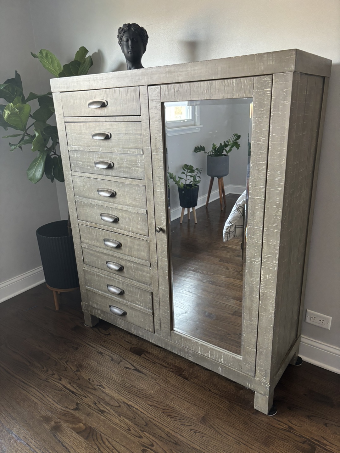 Tall Dresser/ armoire with Mirror - photo 3