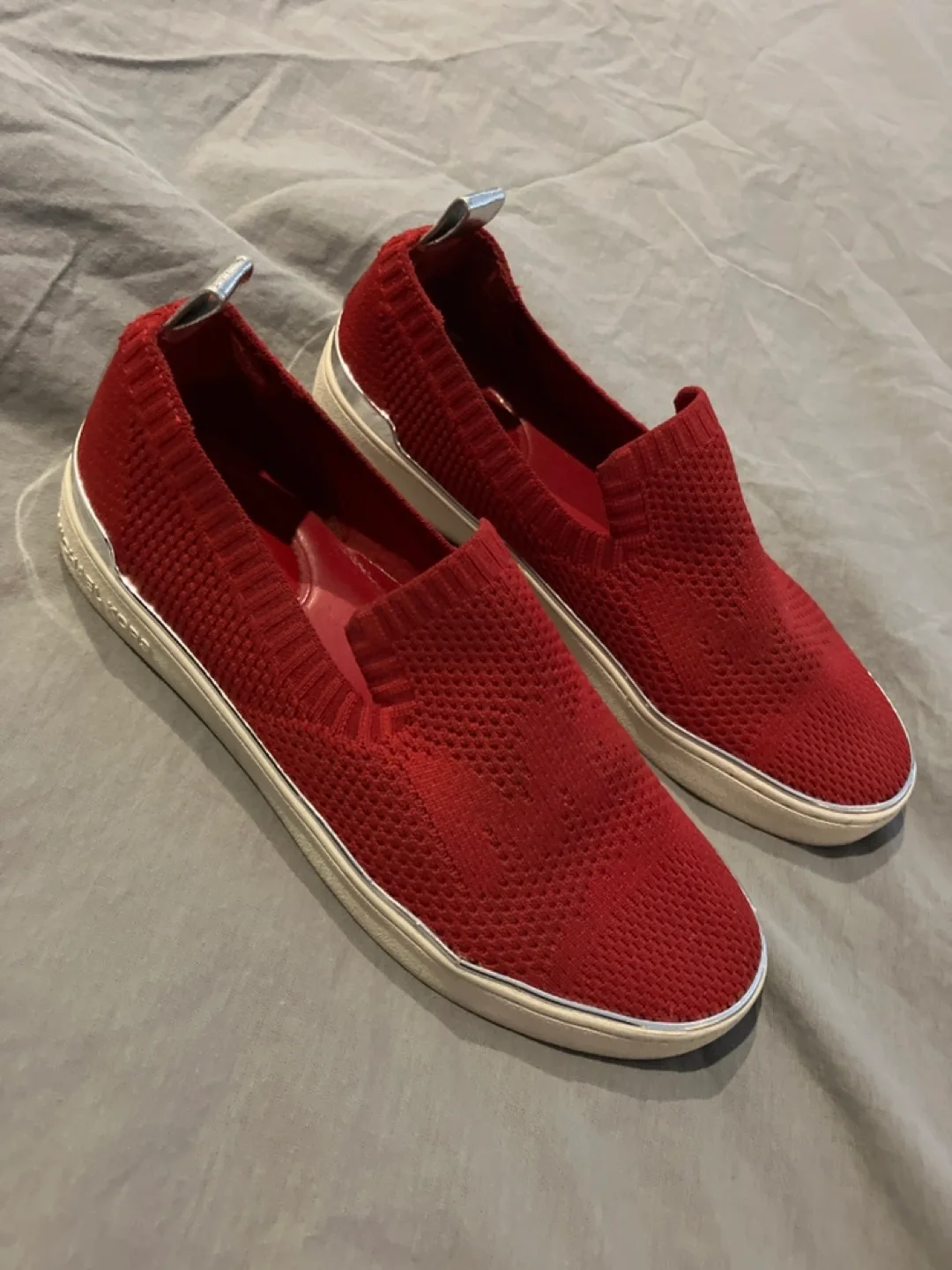Michael Kors Slip On Shoes (Red) thumbnail