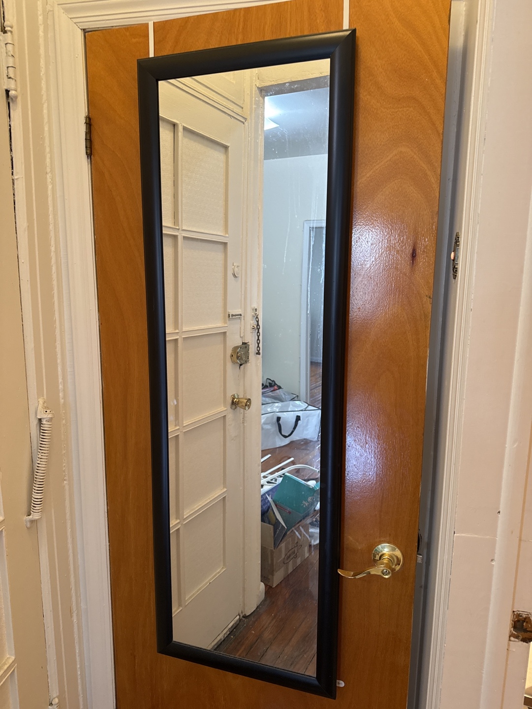 Full Length Mirror with Black Frame