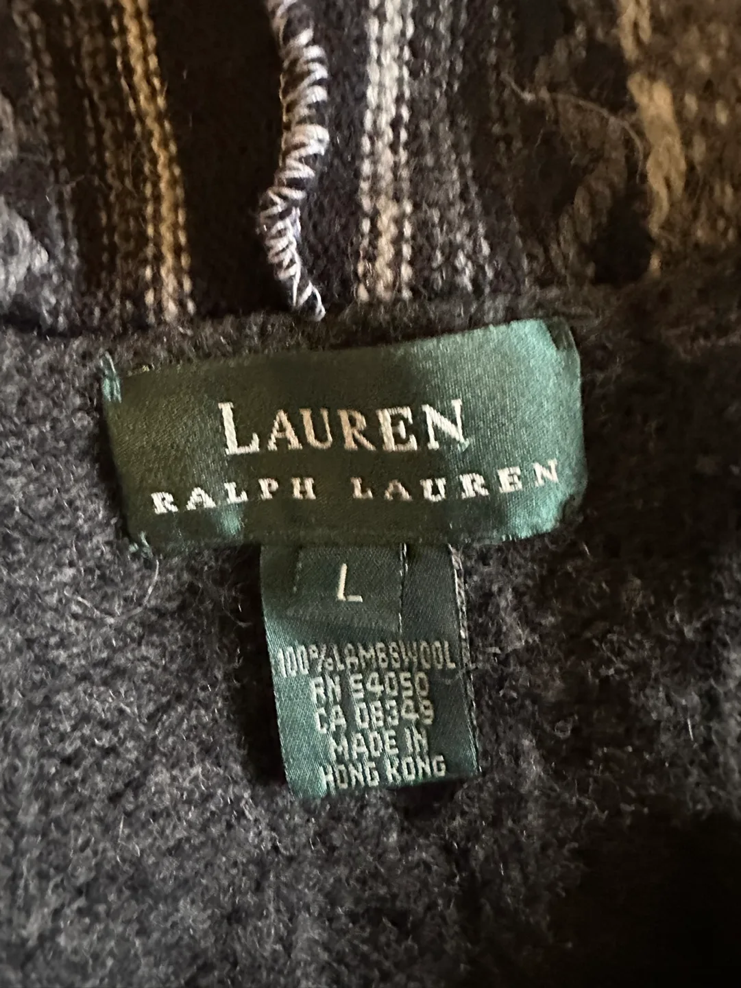 Lauren Ralph Lauren  Grey Patchwork Hooded Cardigan thumbnail