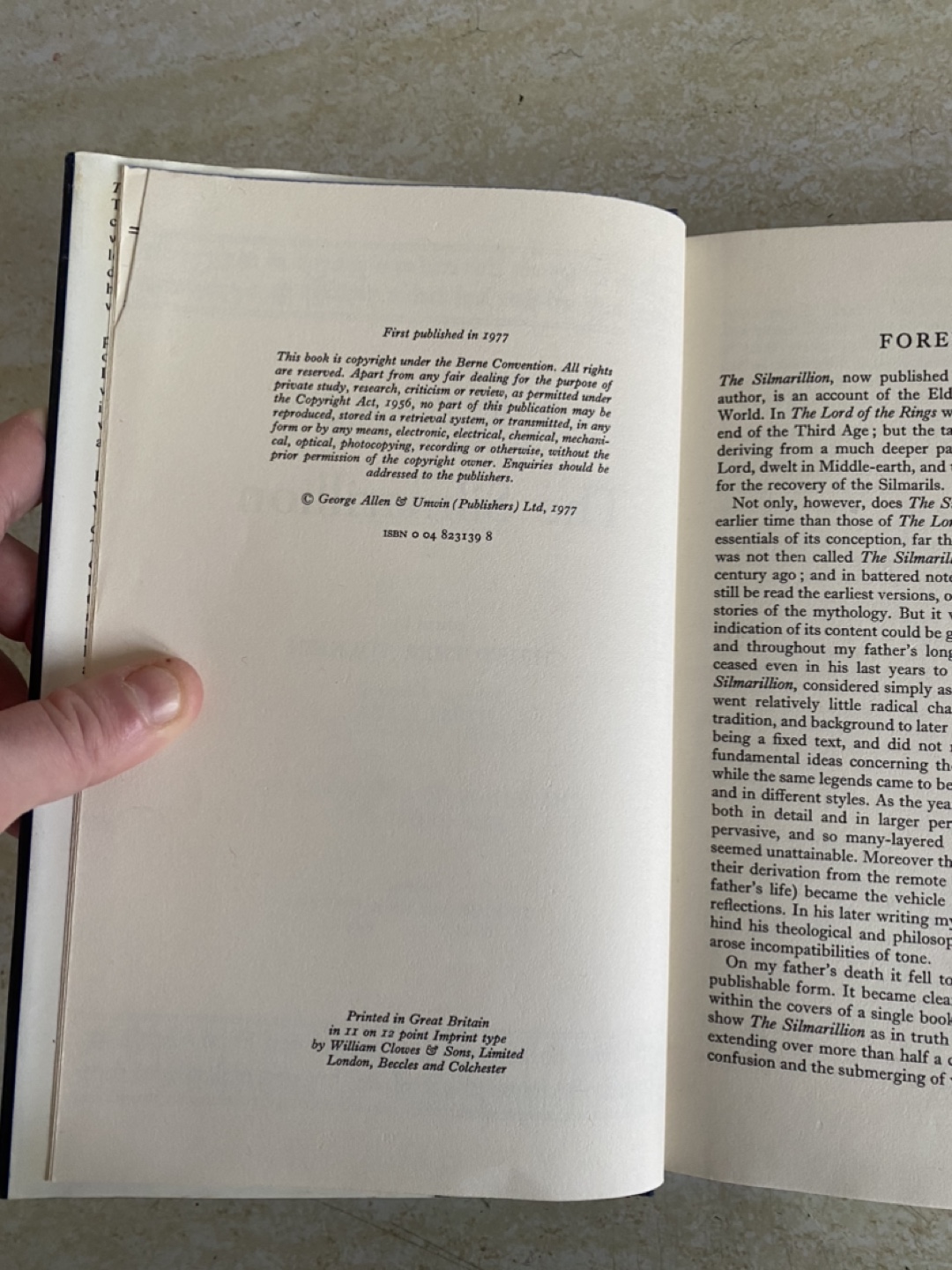 1977 The Silmarillion by J.R.R. Tolkien - photo 2