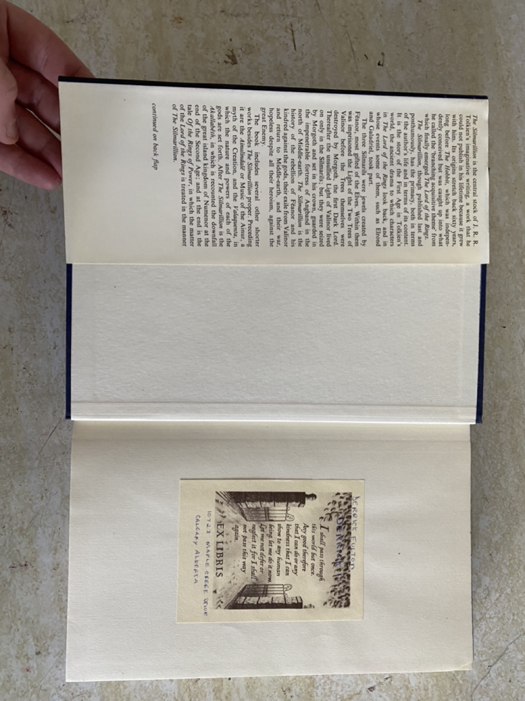 1977 The Silmarillion by J.R.R. Tolkien - photo 3