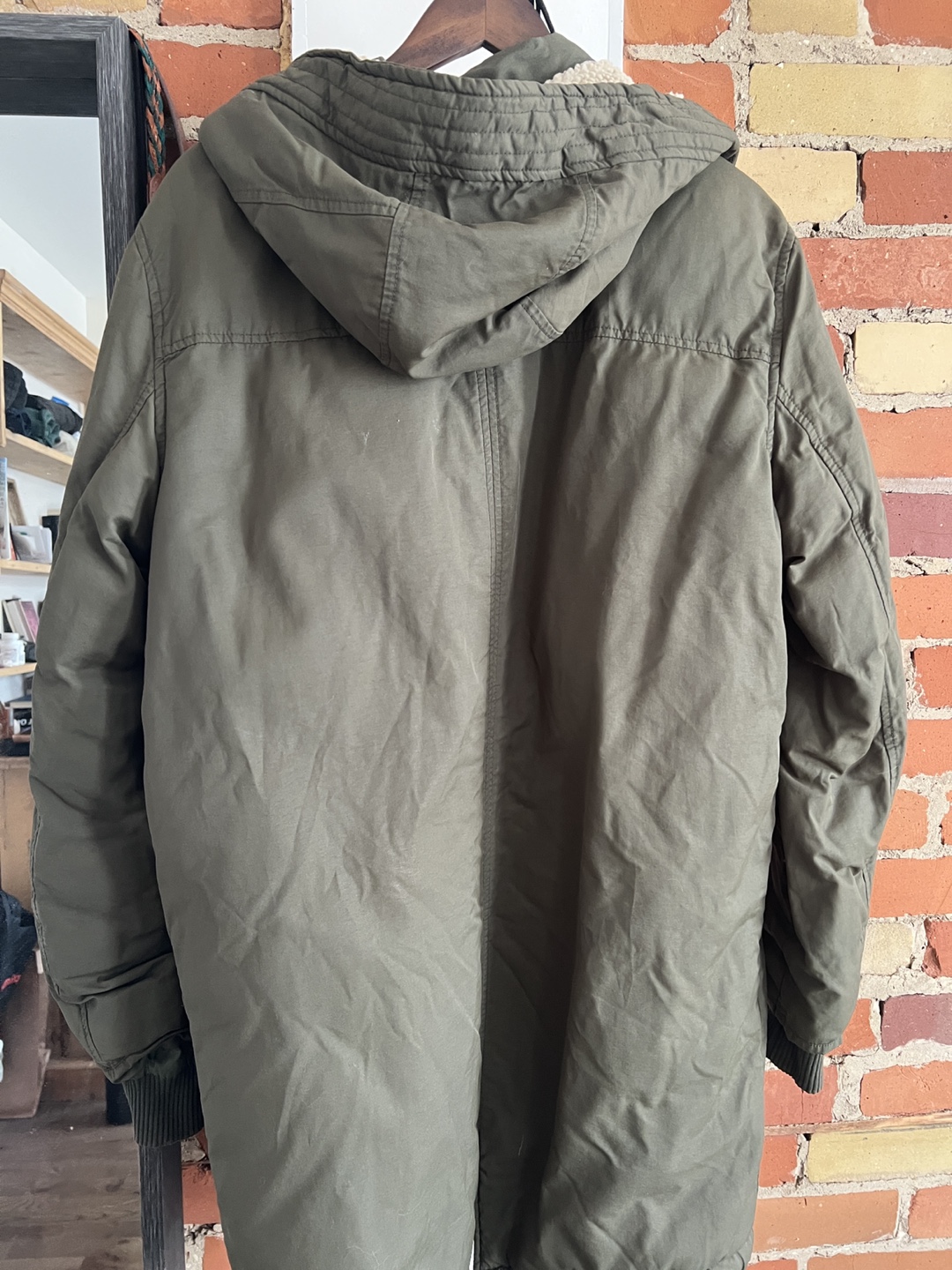 Green Winter Jacket with Sherpa Lining - photo 2