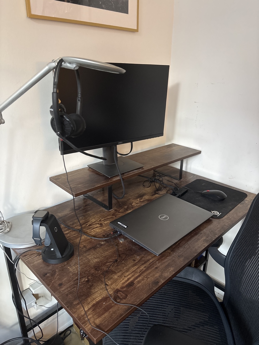 Computer Desk with Monitor Stand - photo 3