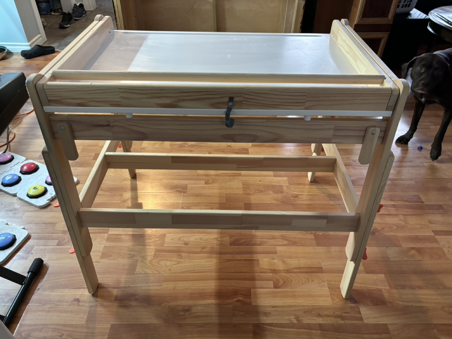 IKEA large drafting  table. - photo 3