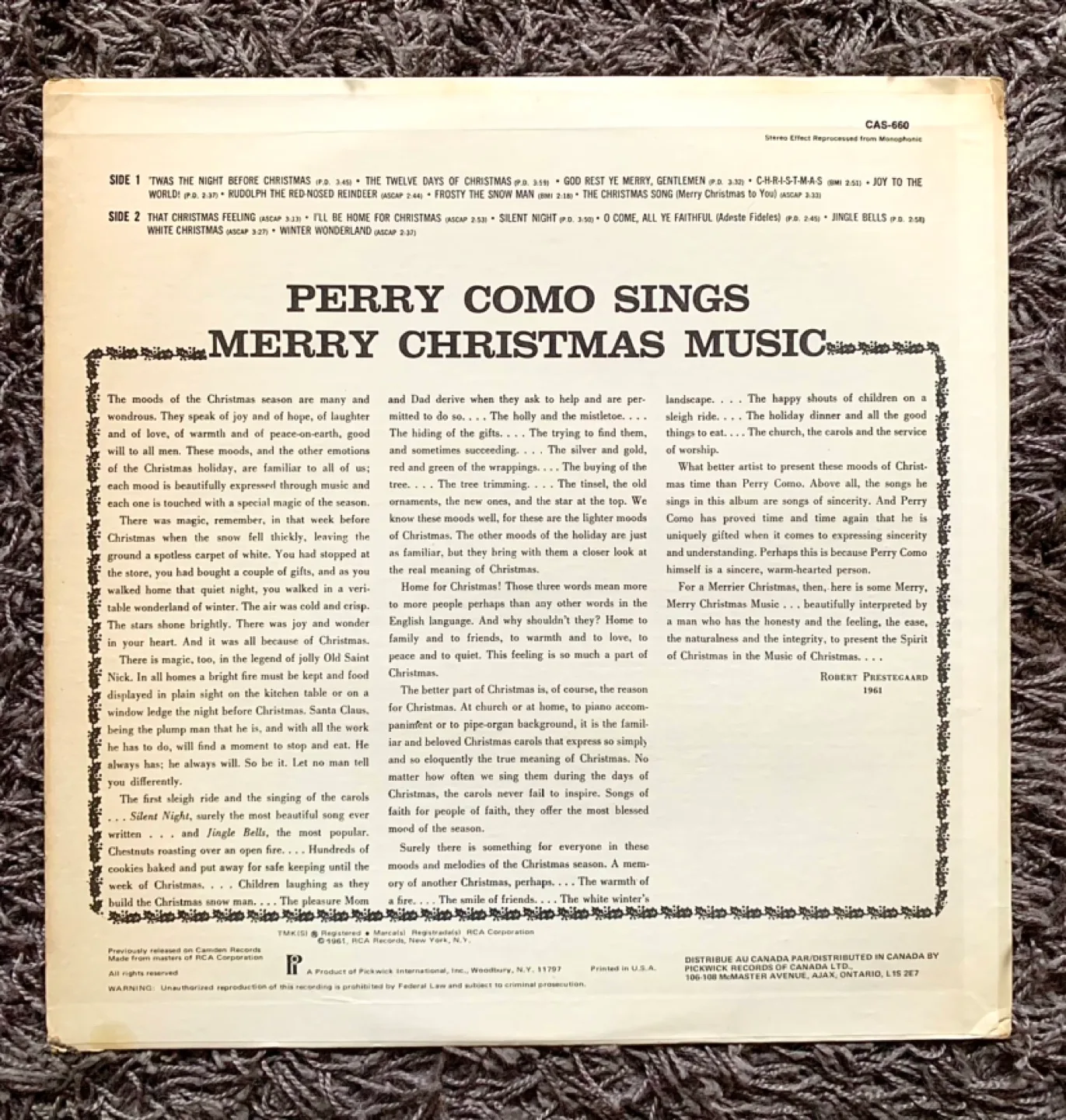 Perry Como Christmas Records image indicator(3)