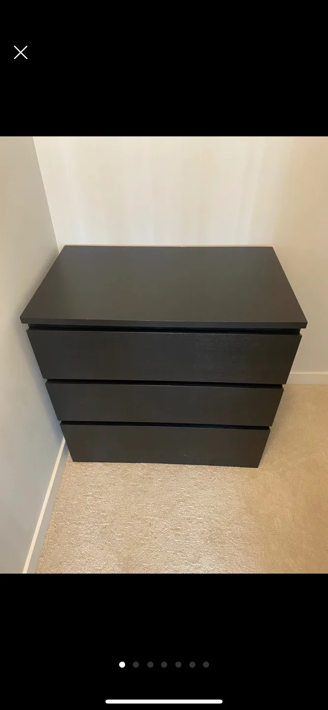 IKEA MALM 3-Drawer Dresser image indicator(4)