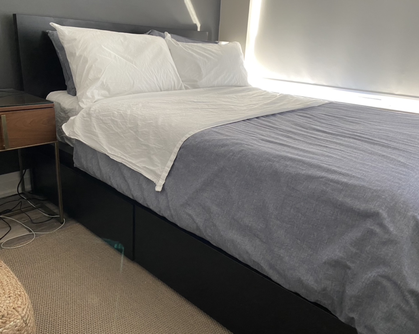 IKEA MALM full size Bed Frame with Storage