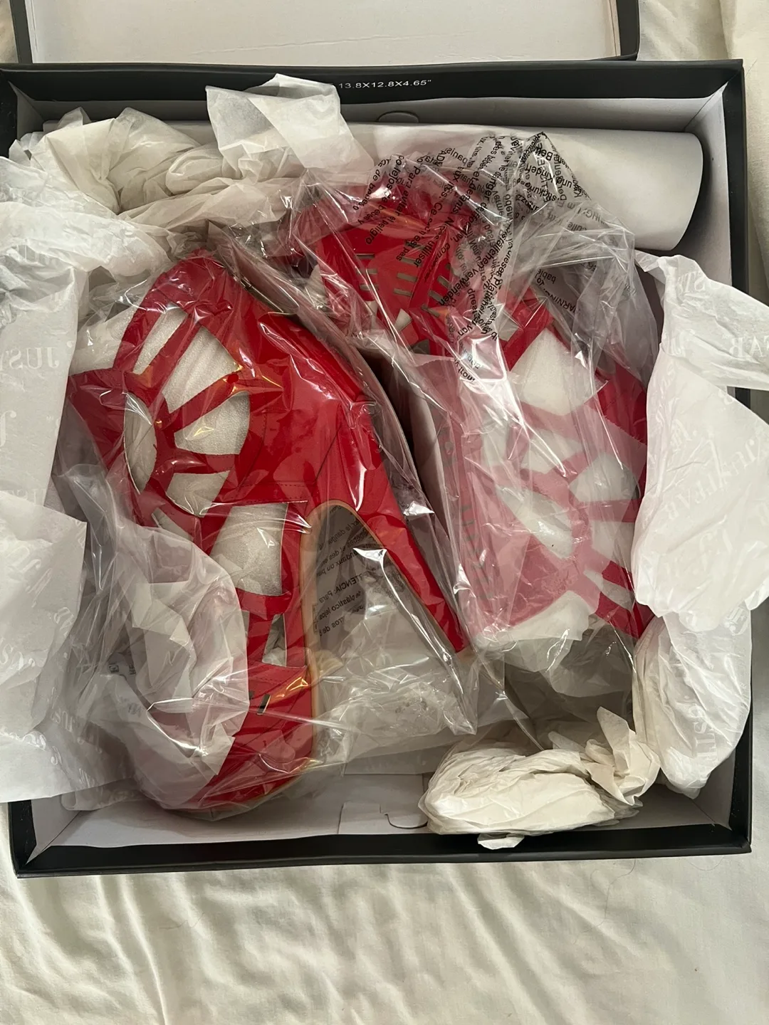 Red Cut-Out Platform Heels image indicator(3)