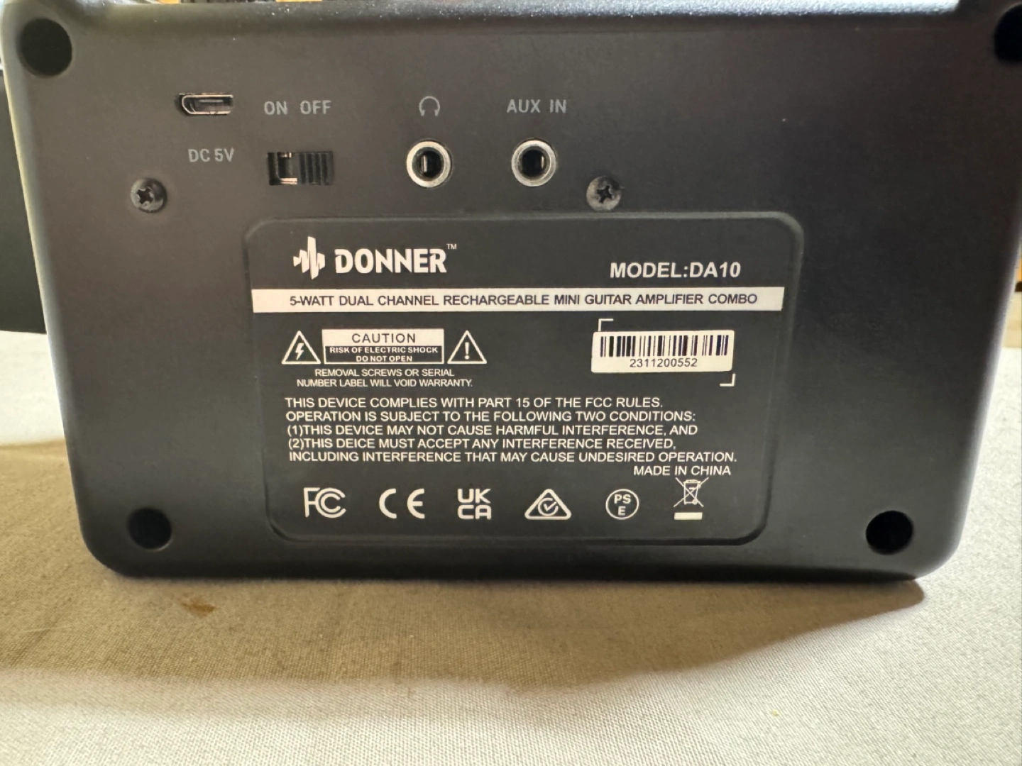 Donner DA10 5 Watt Rechargeable Mini Guitar Amp | Karrot